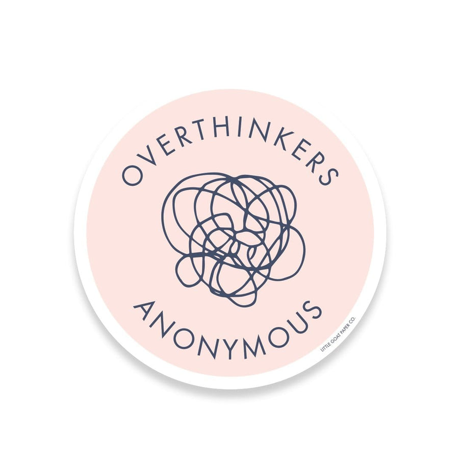 Tiny Hooray Sticker Overthinkers Anonymous Sticker
