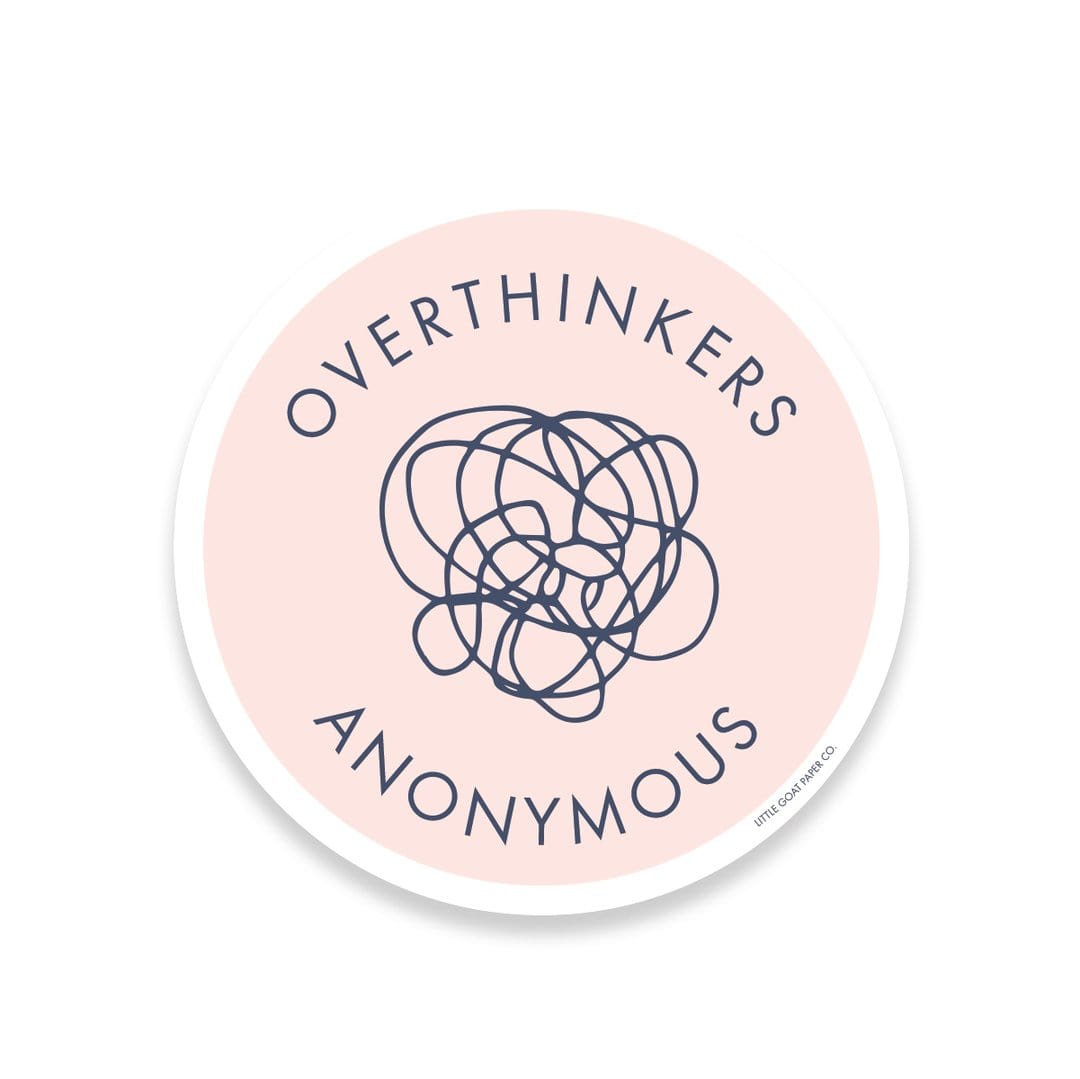 Tiny Hooray Sticker Overthinkers Anonymous Sticker