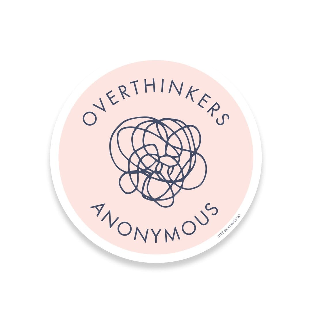 Tiny Hooray Sticker Overthinkers Anonymous Sticker