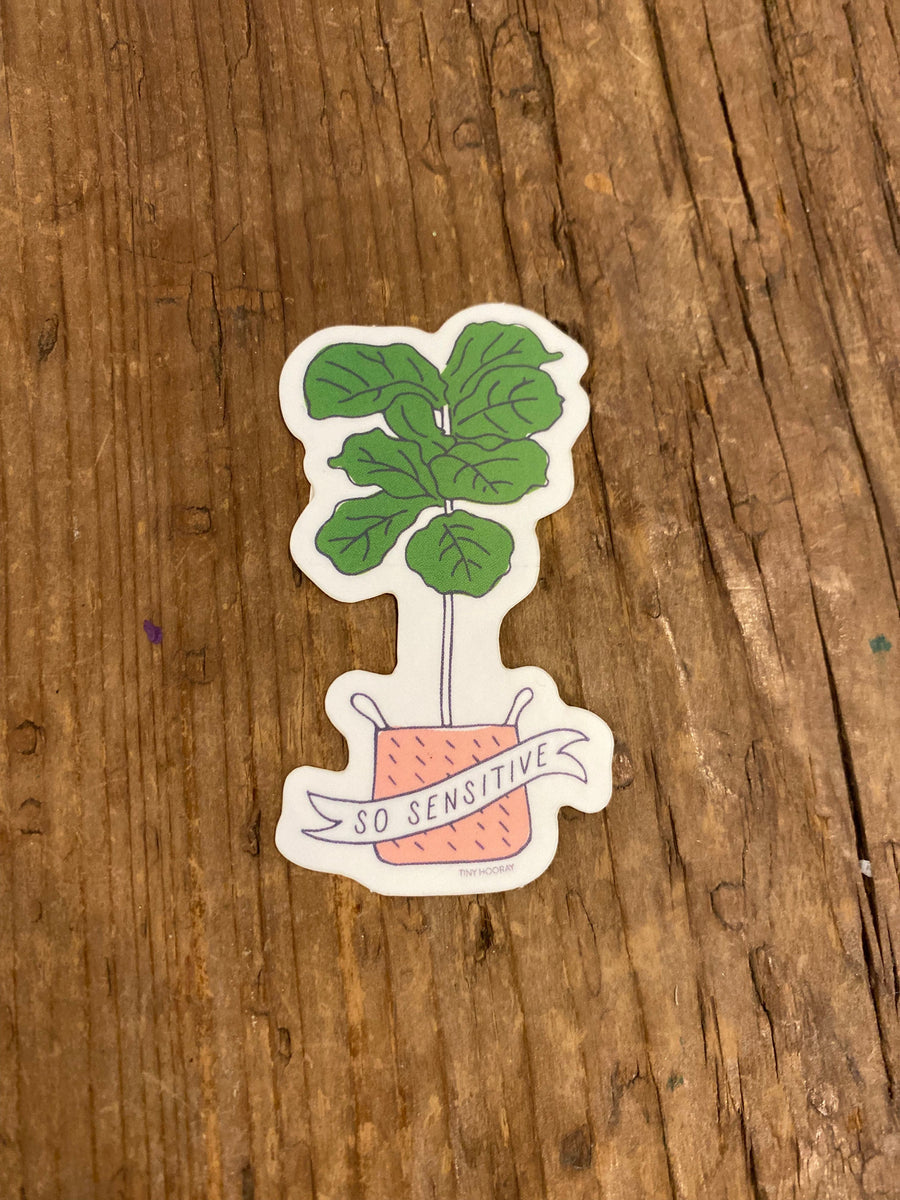 Tiny Hooray Sticker So Sensitive Sticker
