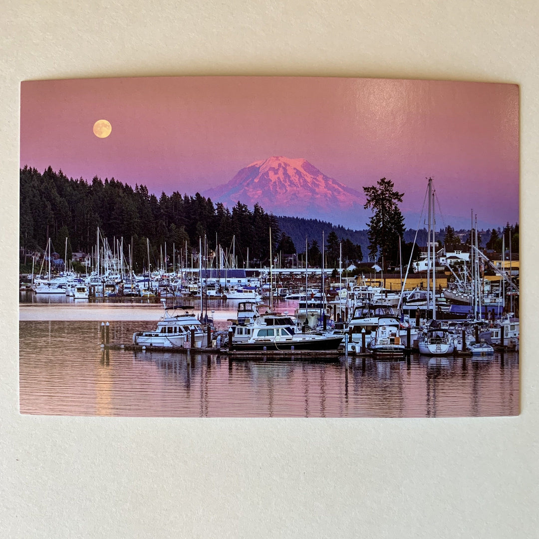 Tom Haseltine Photography Postcard Gig Harbor Moon Postcard