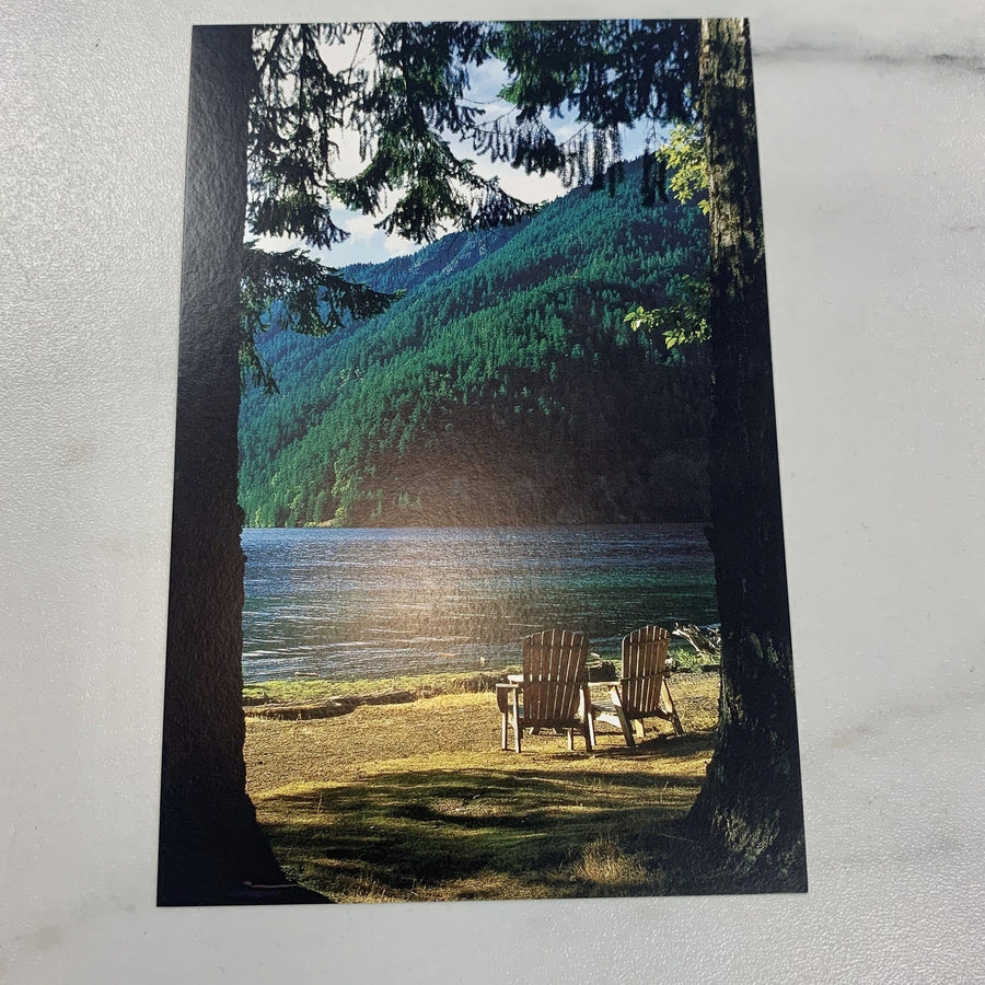 Tom Haseltine Photography Postcard Lake Crescent Afternoon Postcard