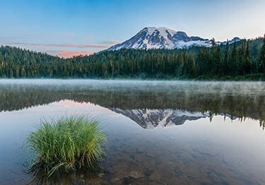 Tom Haseltine Photography Postcard Reflection Lake and Mount Rainier Postcard