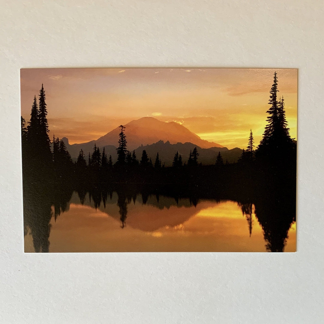 Tom Haseltine Photography Postcard Tipsoo Lake Sunset Postcard