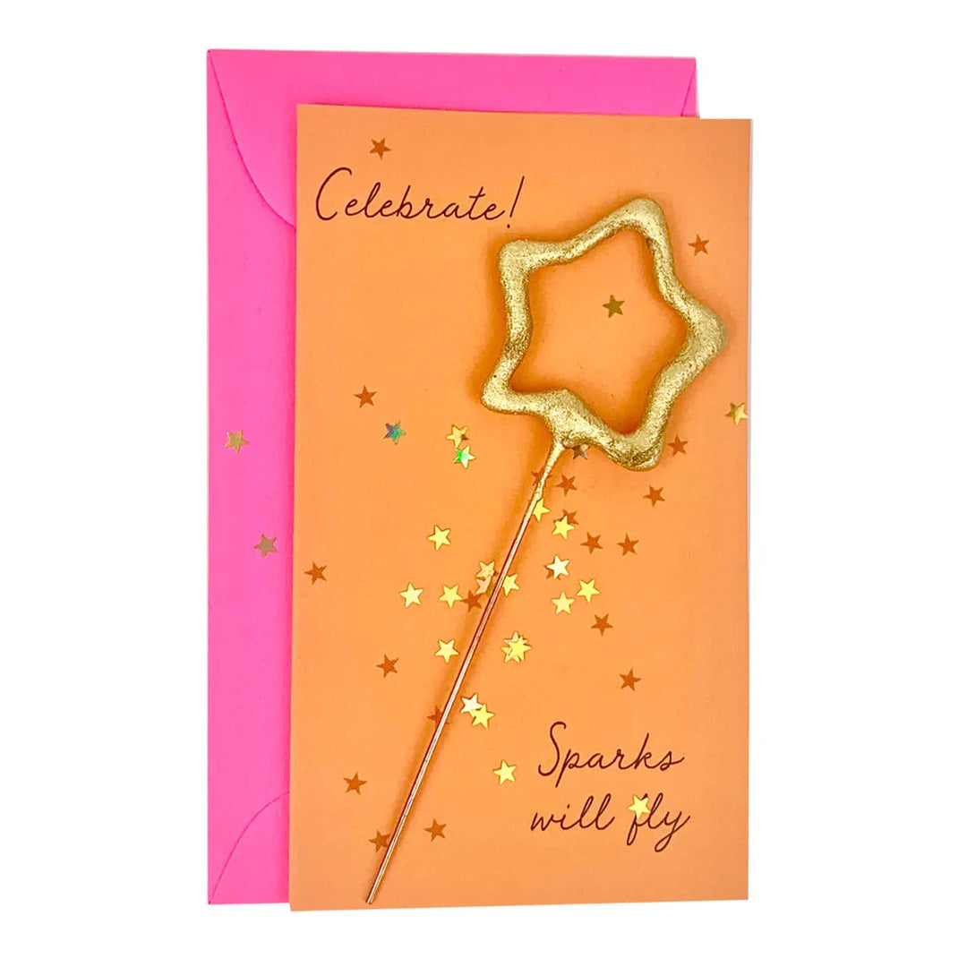 Tops Malibu Card Orange Card Confetti Sparkler Cards Celebrate!