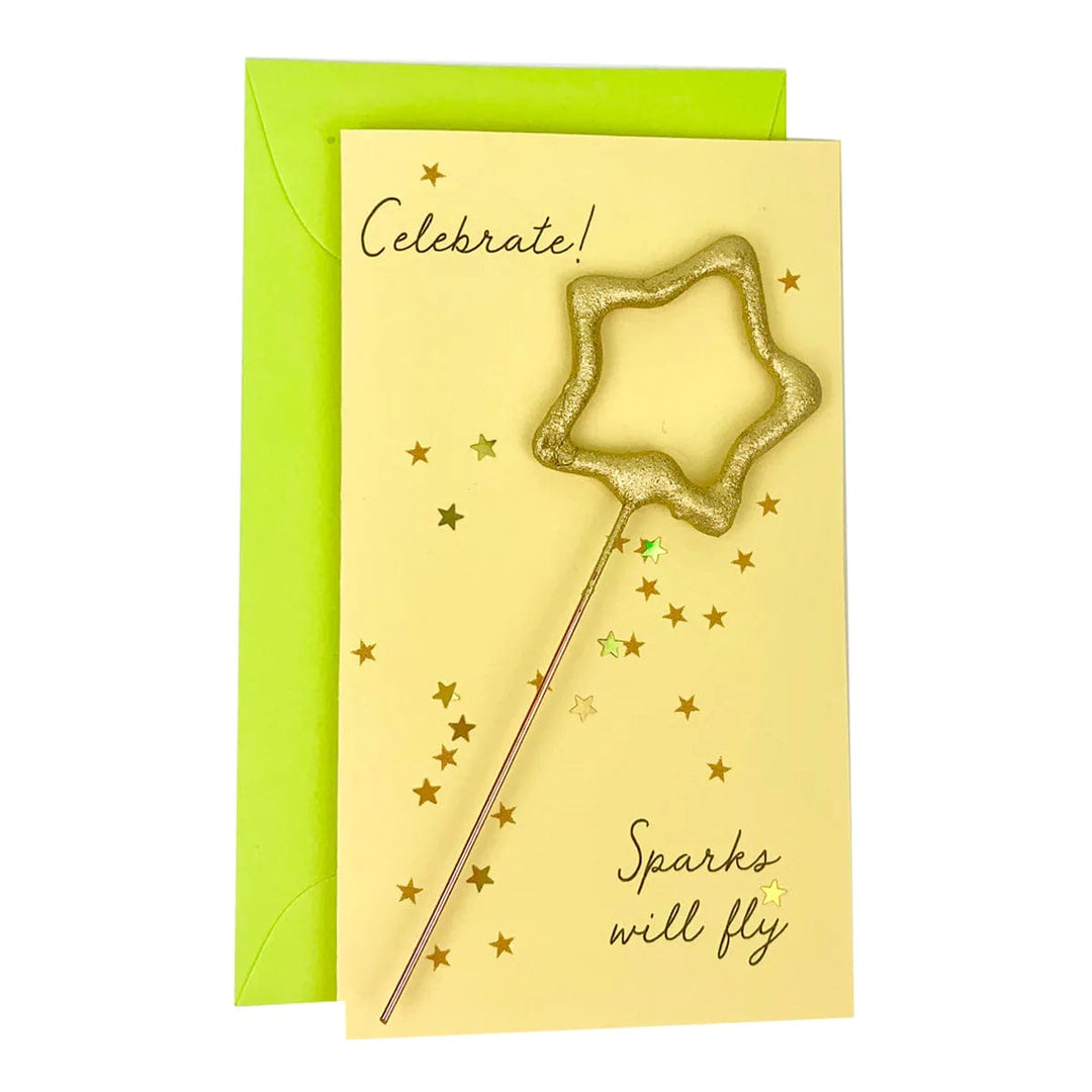 Tops Malibu Card Yellow Card Confetti Sparkler Cards Celebrate!
