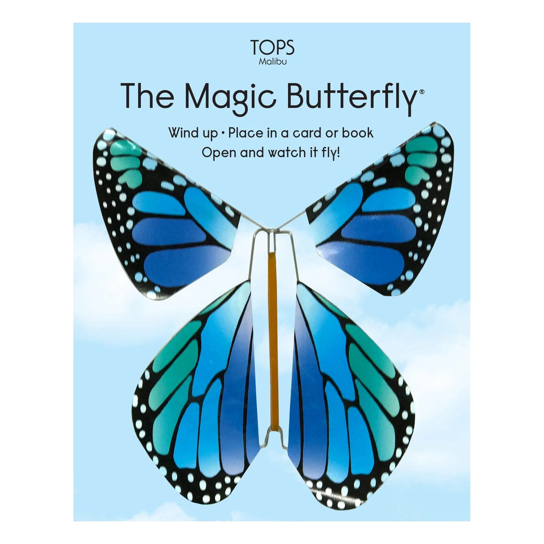 Tops Malibu Toys Blue and Green Magic Flying Rainbow Butterfly