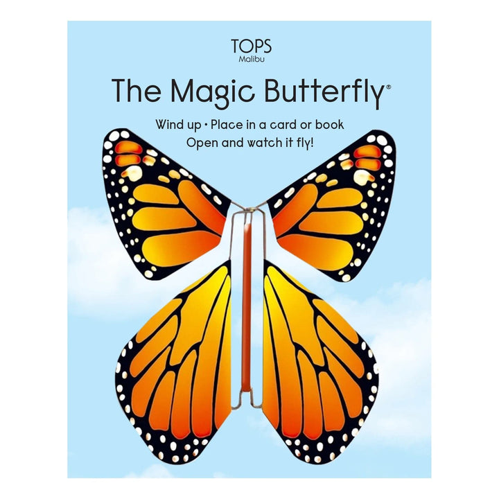 Tops Malibu Toys Orange and Yellow Magic Flying Rainbow Butterfly