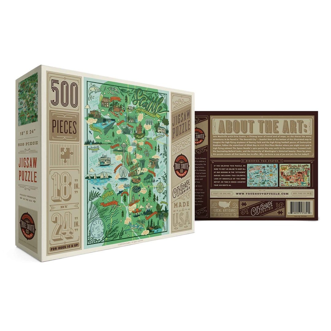 True South Puzzles Puzzle Seattle 500 Piece Puzzle