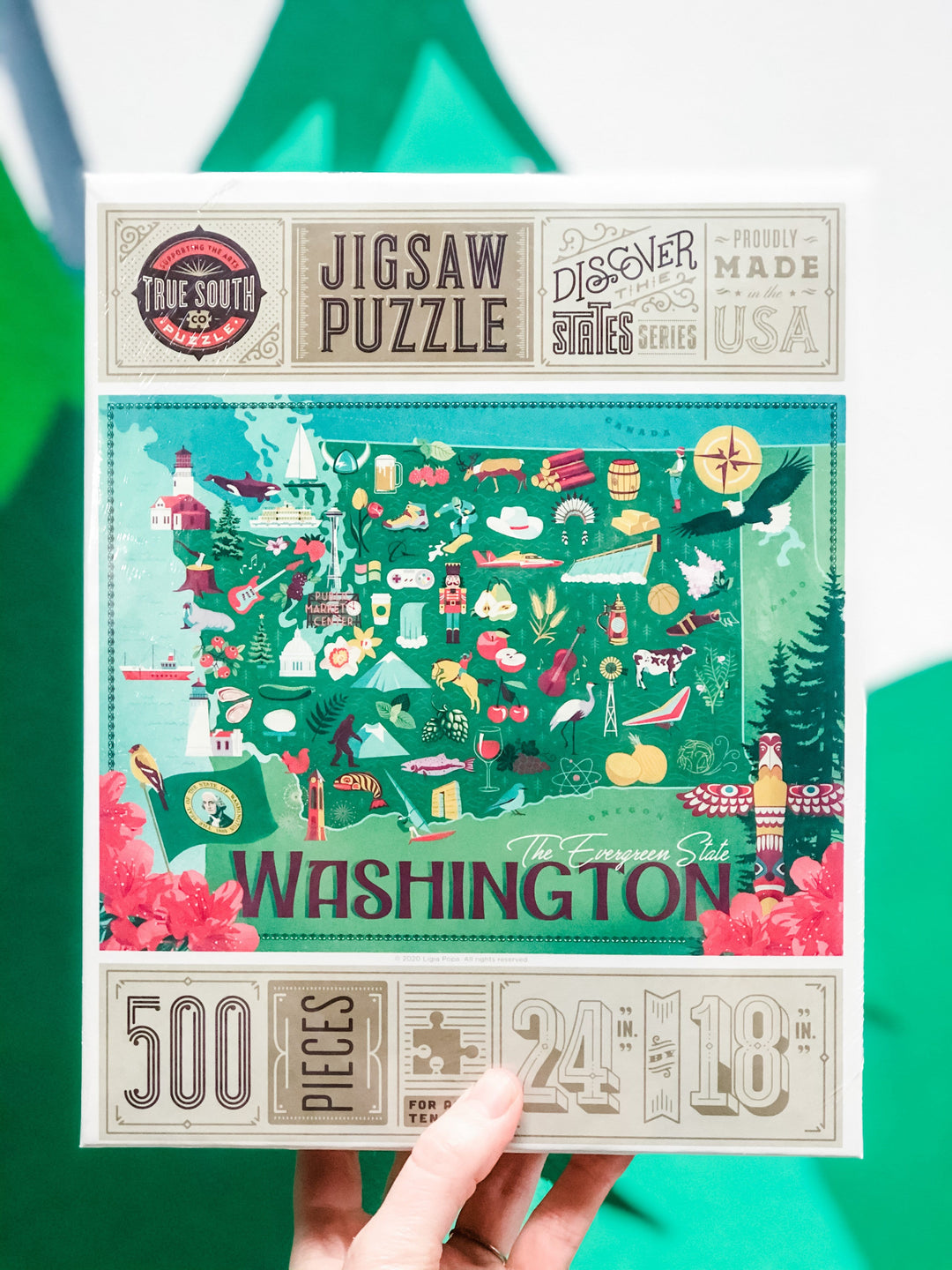 True South Puzzles Puzzle Washington State - 500 Piece Puzzle