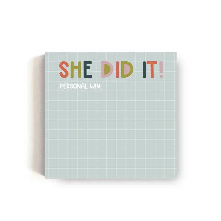 Twentysome Design Sticky Notes She Did It! Sticky Notes