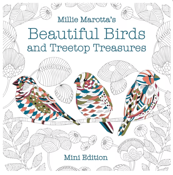 Union Square & Co Coloring Book Millie Marotta's 2024 Beautiful Birds and Treetop Treasures: Mini Edition