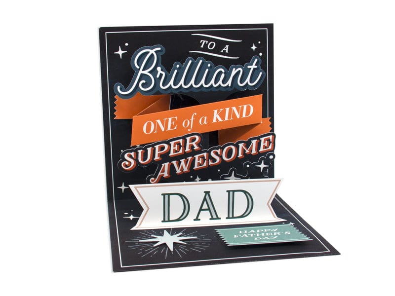 Up With Paper Card Awesome Dad Father's Day Pop-Up Card