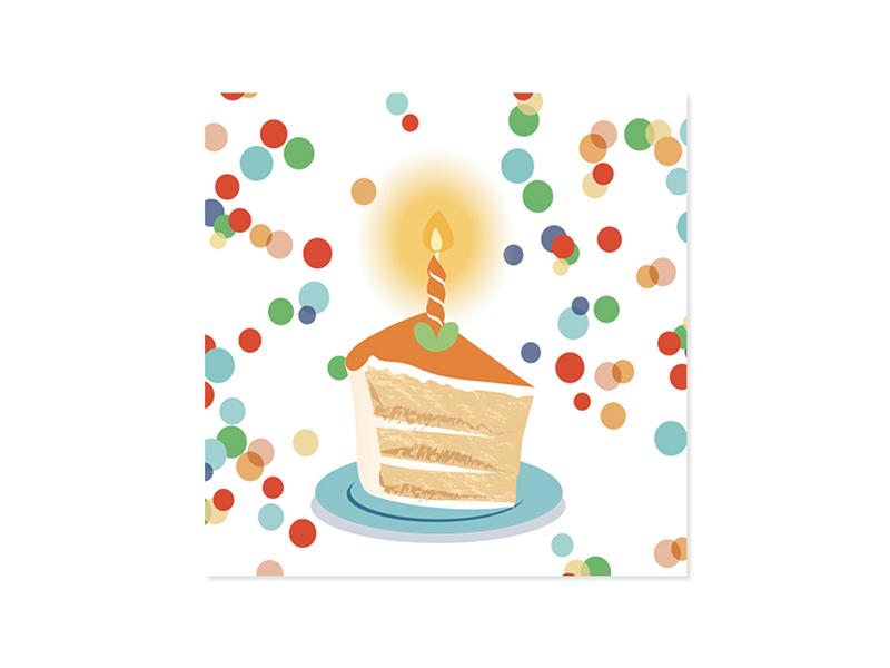 Up With Paper Card Birthday Cake Pop-Up Card w/ Lights