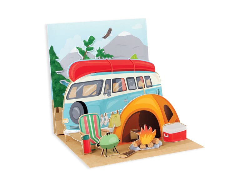 Up With Paper Card Camping Birthday Pop-Up Card