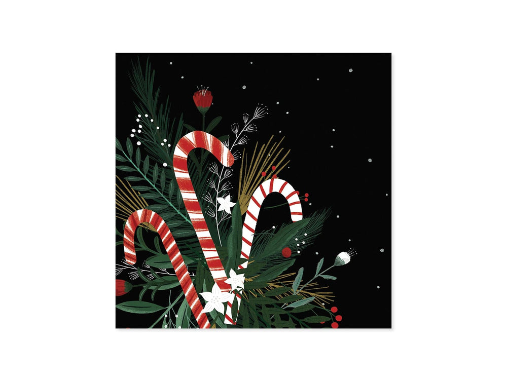 Up With Paper Card Candy Cane Bouquet Christmas Pop-Up Card