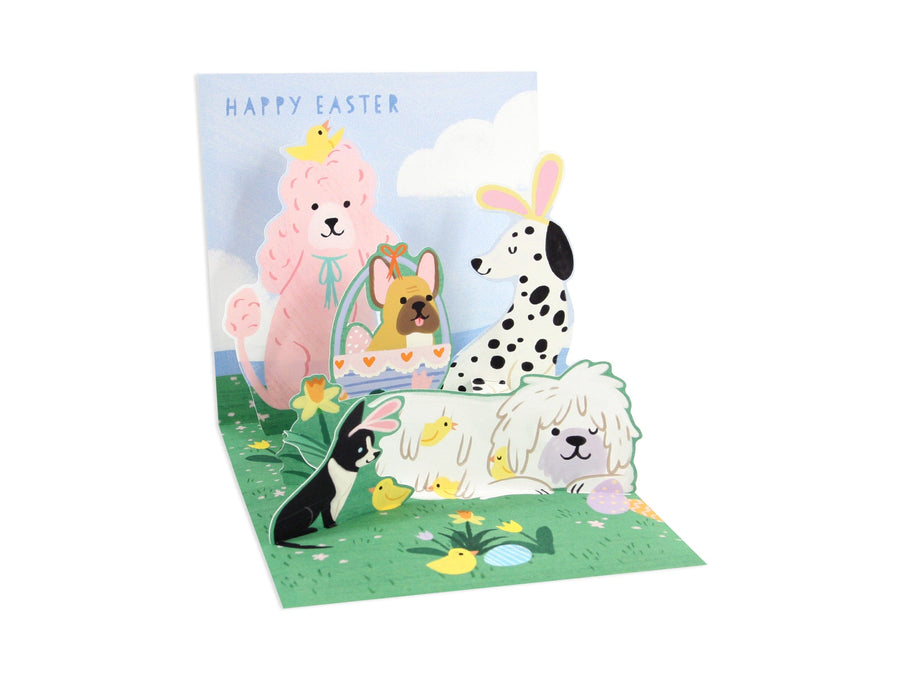 Up With Paper Card Easter Pups Pop-Up Card