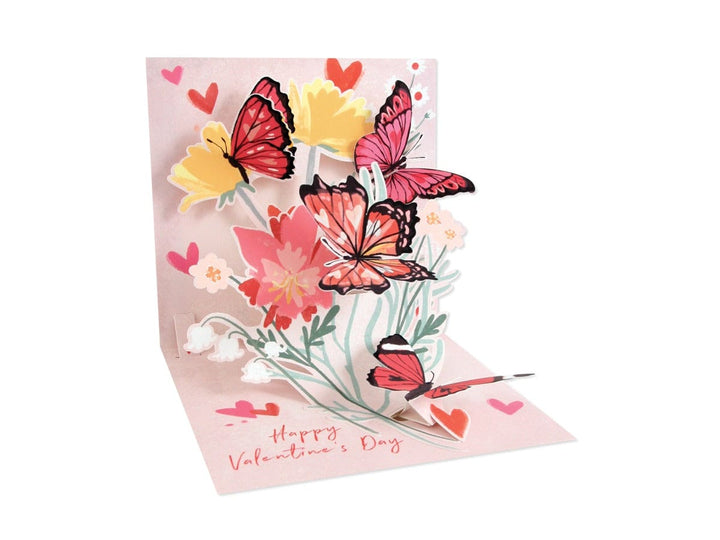 Up With Paper Card Heart Flutter Pop-up Card
