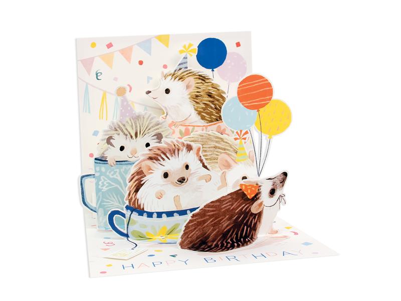 Up With Paper Card Hedgehog Birthday Pop-Up Card
