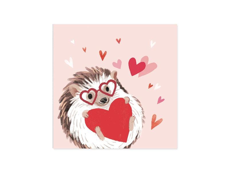 Up With Paper Card Hedgehog Love Valentine Pop-Up Card