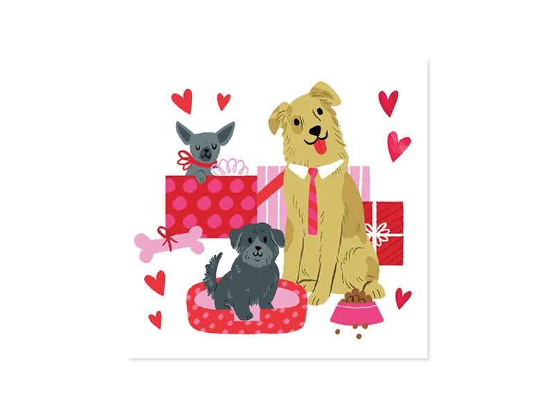 Up With Paper Card I Wuff You Valentine Pop-Up Card