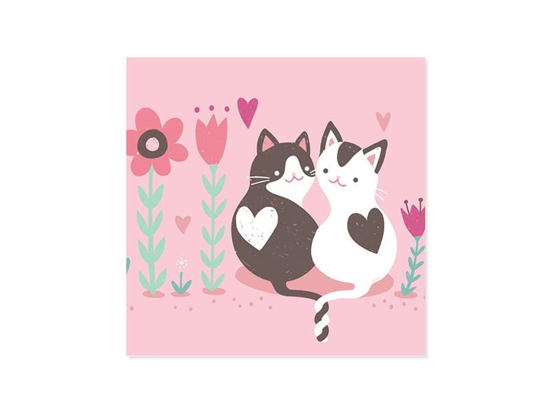Up With Paper Card Kitty Love Valentine Pop-Up Card