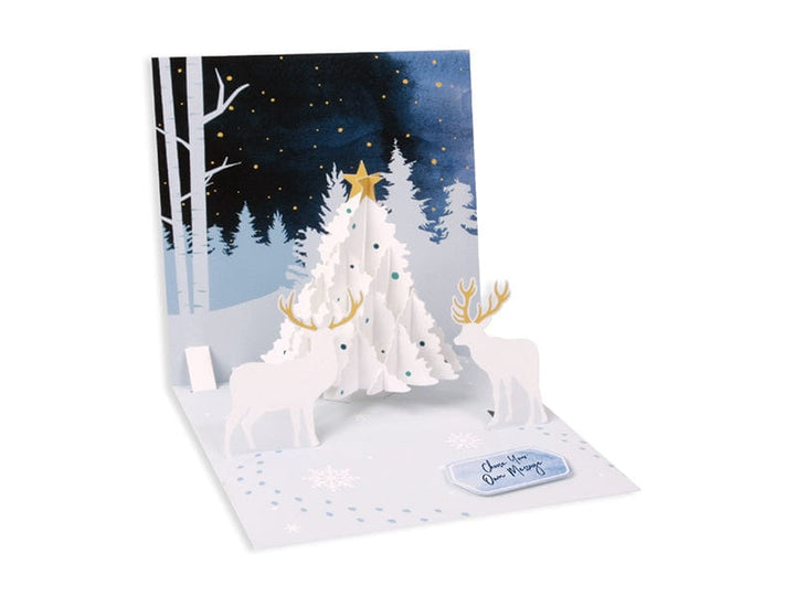 Up With Paper Card Midnight Tree Chritmas Pop-up Card