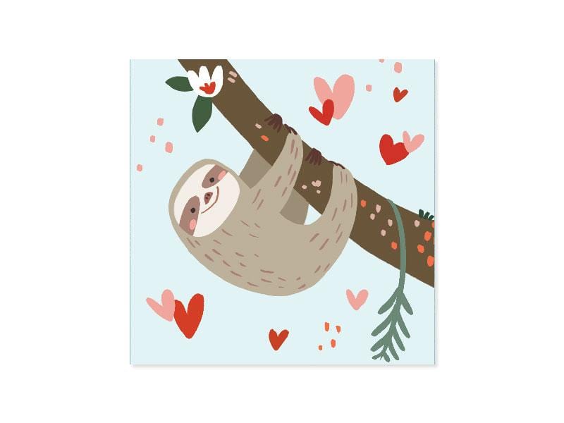 Up With Paper Card Sloths Valentine Pop-Up Card