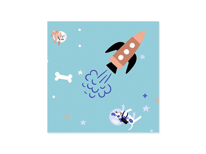 Up With Paper Card Space Dogs Birthday Pop-Up Card