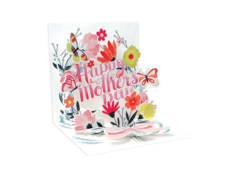 Up With Paper Card Springtime Bouquet Mother's Day Pop-Up Card