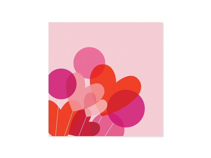 Up With Paper Card Valentine Balloons Pop-up Card