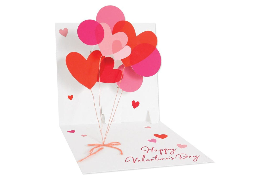 Up With Paper Card Valentine Balloons Pop-up Card
