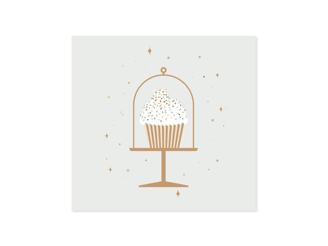 Up With Paper Card Vanilla Cupcake Pop-Up Card