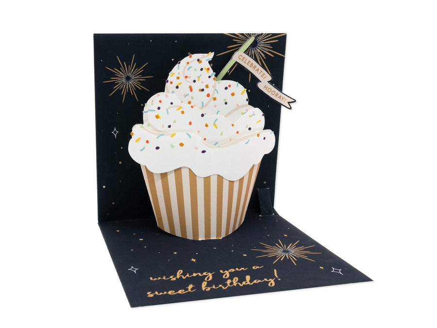 Up With Paper Card Vanilla Cupcake Pop-Up Card