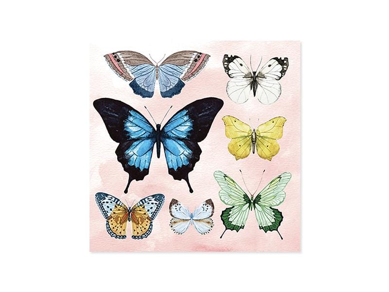 Up With Paper Card Watercolor Butterflies Pop-Up Card