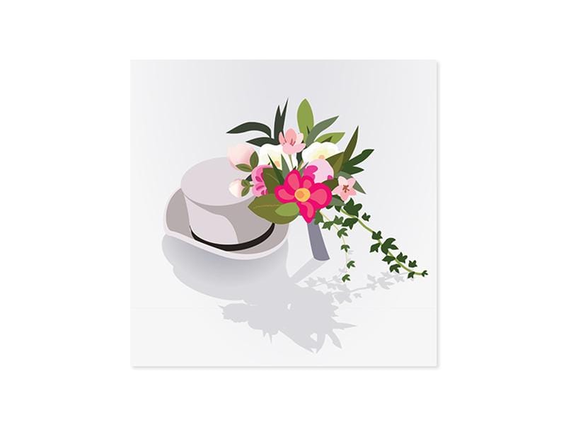 Up With Paper Card Wedding Car Pop-Up Card