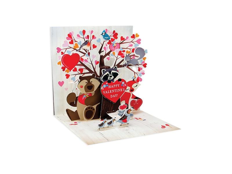 Up With Paper Card Woodland Valentine Pop-Up Card