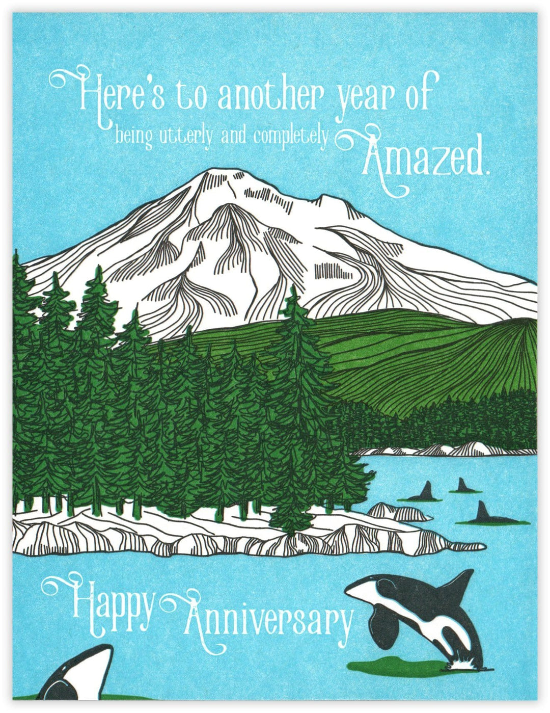 Waterknot Card Amazed Anniversary Card