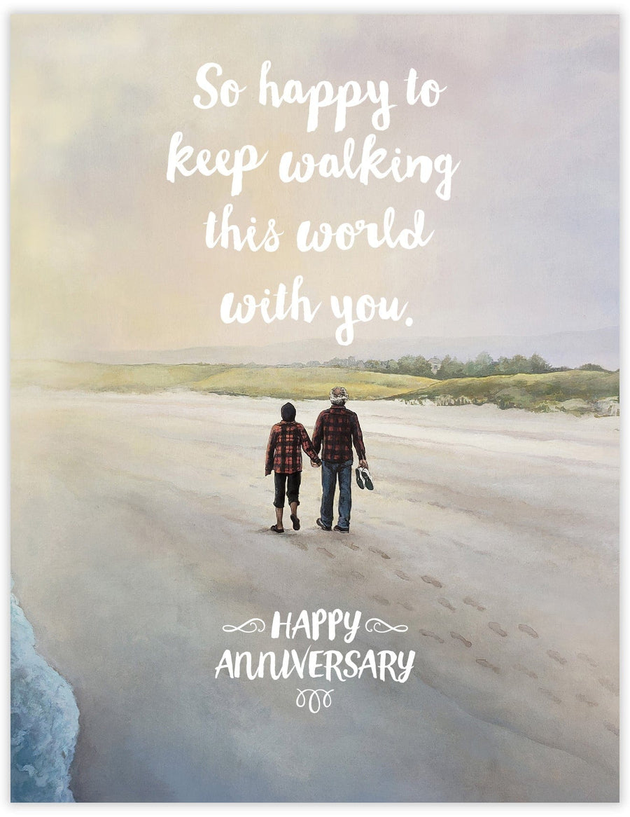 Waterknot Card Keep Walking Anniversary Card
