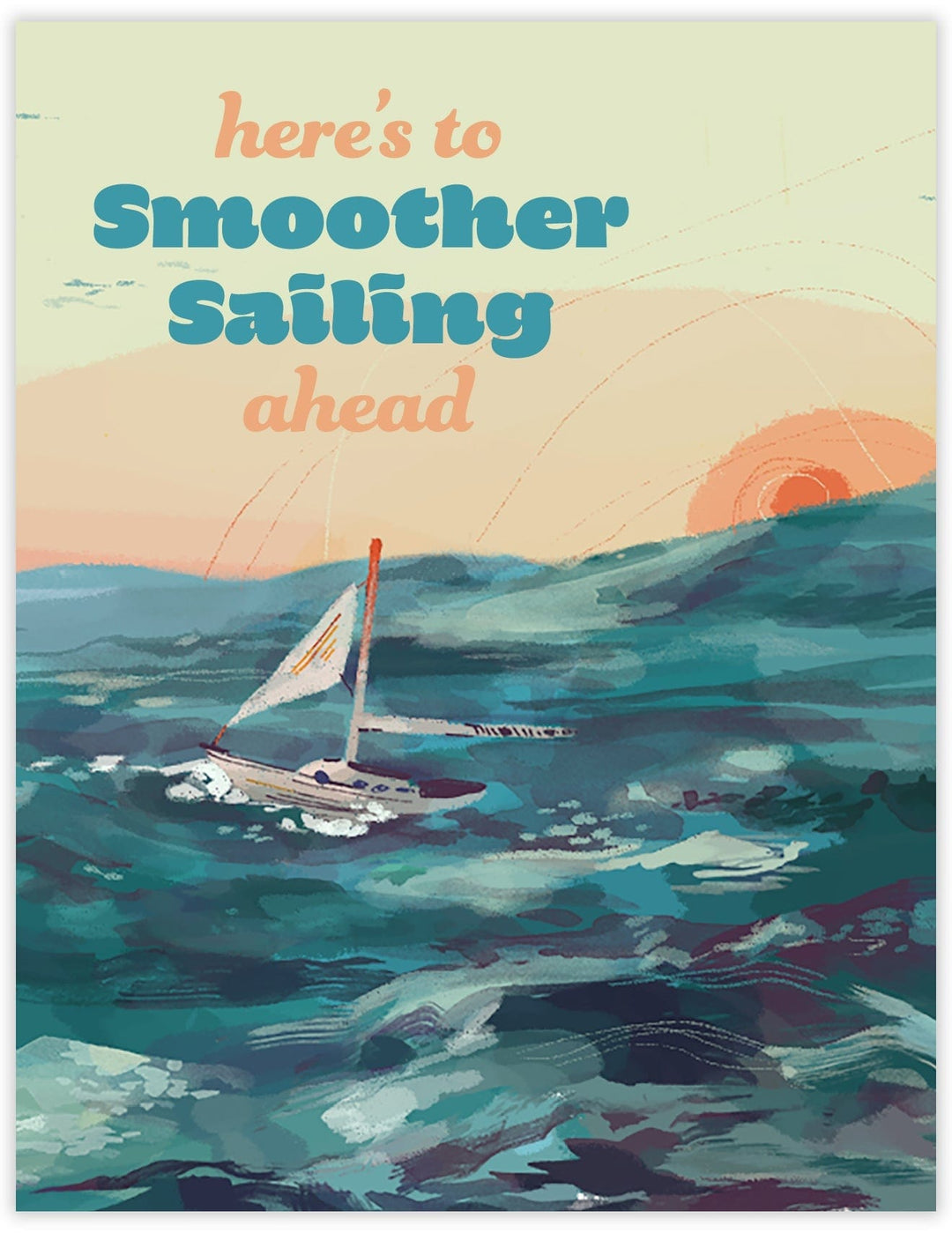 Waterknot Card Smoother Sailing Card