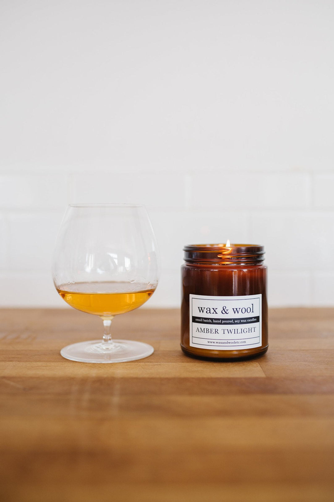 wax & wool Candle Amber Twilight Candle