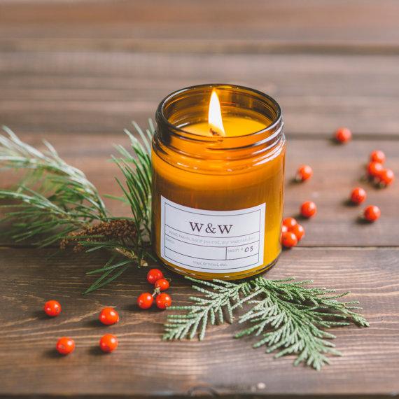 wax & wool Candle Christmas Market – 9 oz Pure Soy Wax Candle