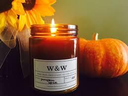 wax & wool Candle Pumpkin Spice - 9 oz Pure Soy Wax Candle