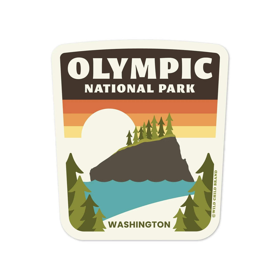 Wild Child Brand Sticker Olympic National Park Sticker