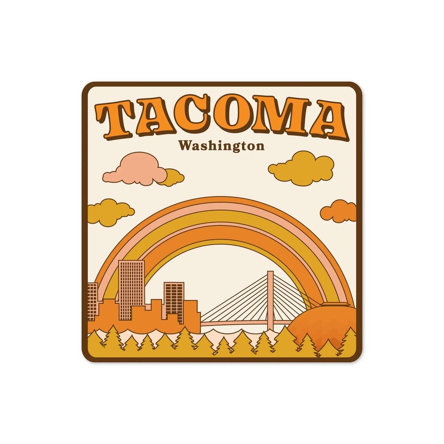 Wild Child Brand Sticker Tacoma, Washington Sticker