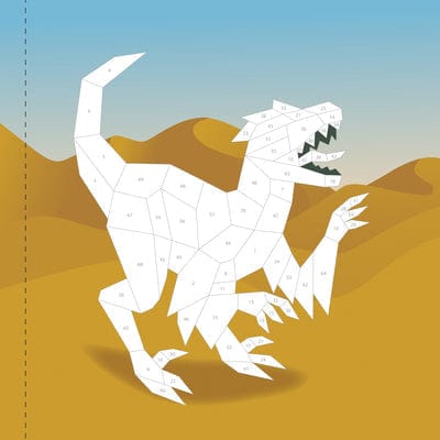 Workman Publishing Activity Book Paint by Sticker Kids: Dinosaurs