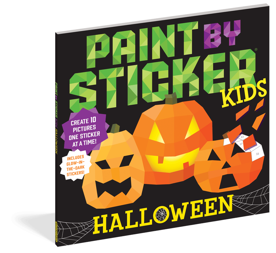 Workman Publishing Activity Book Paint by Sticker Kids: Halloween