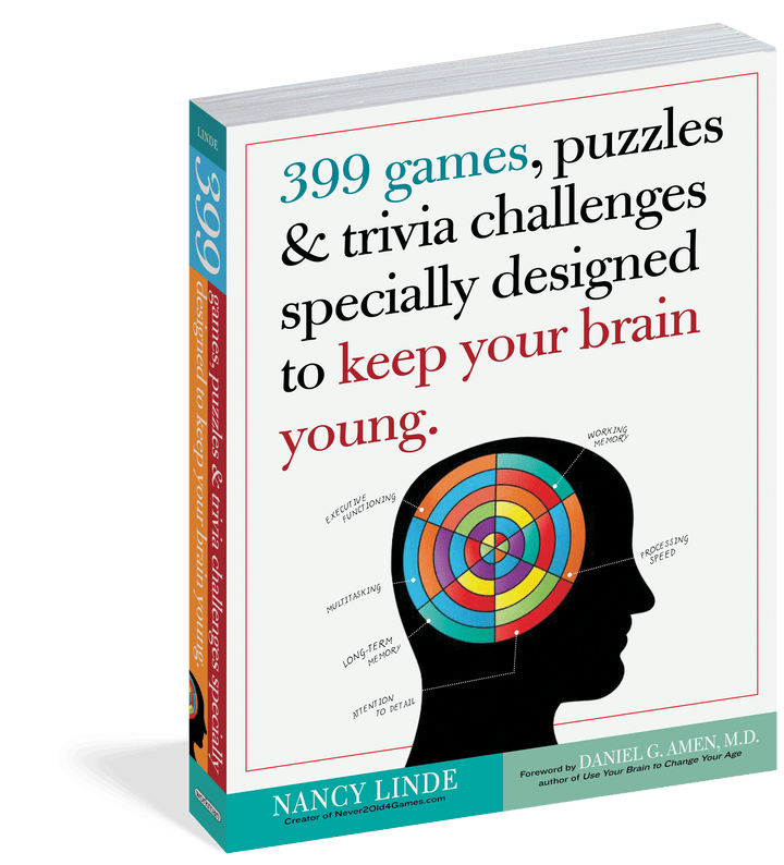 Workman Publishing Book 399 Games, Puzzles & Trivia Challenges Specially Designed to Keep Your Brain Young