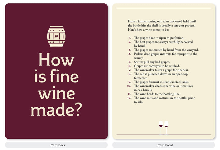 Workman Publishing Book The Wine Lover's Card Deck