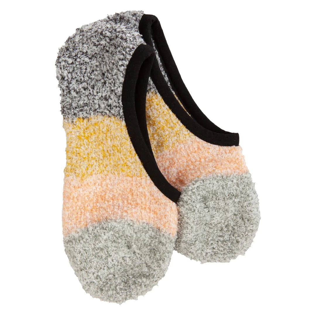 World's Softest Socks Socks Black Multi Colorblock Footsie Socks